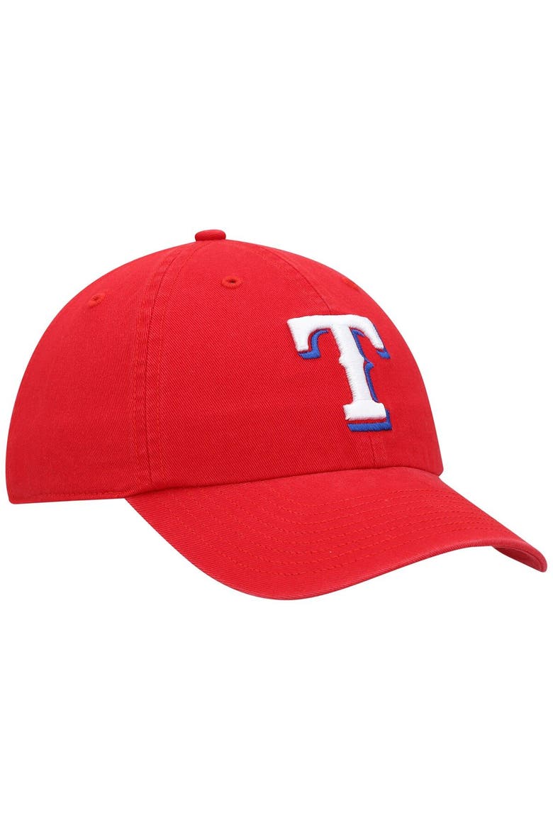 Men's '47 Red Texas Rangers Clean Up Adjustable Hat, Alternate, color, Red