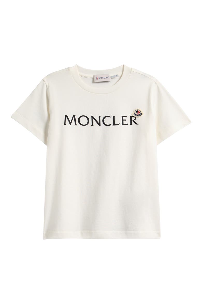 Kids' Logo Patch Graphic T-Shirt, Main, color, WHITE