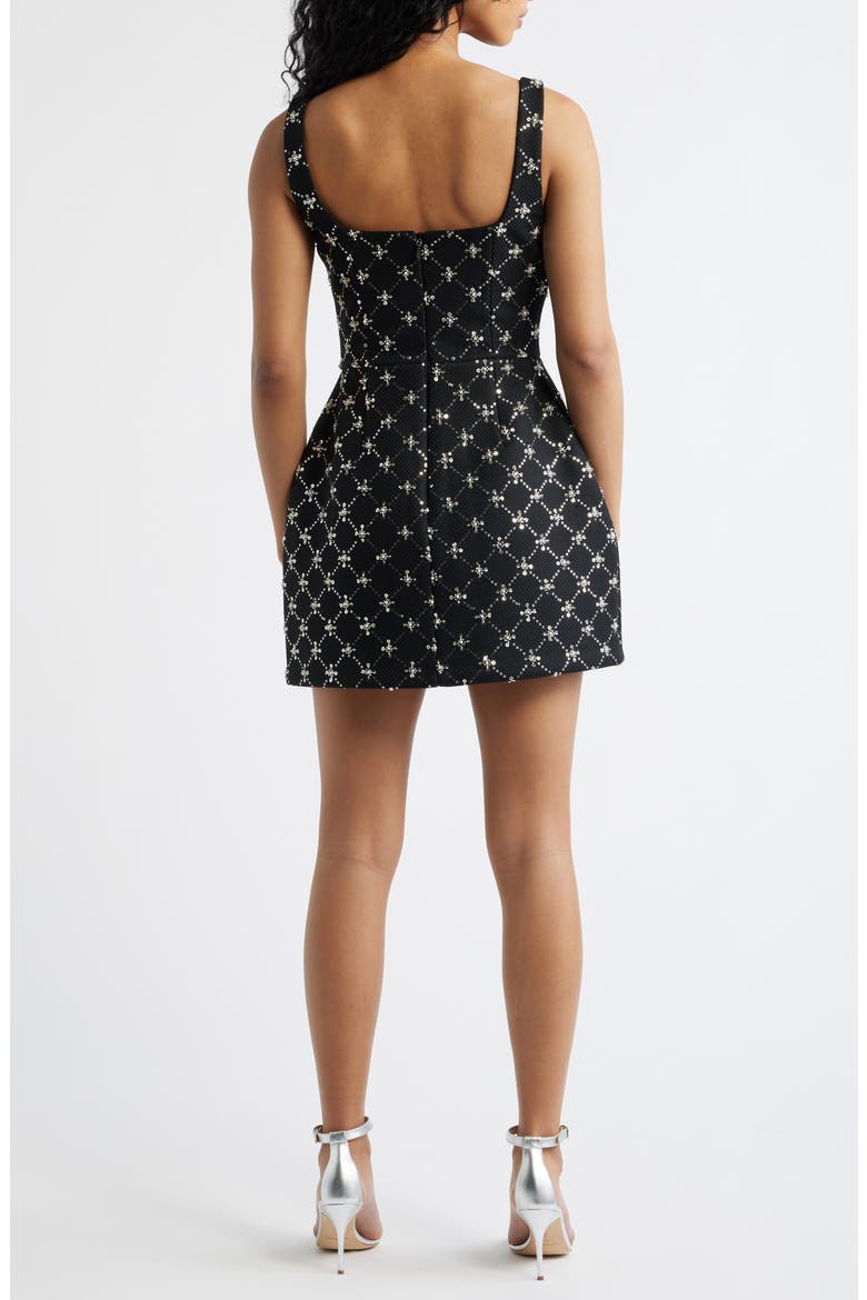 Sofia Sequin Cocktail Dress, Alternate, color, BLACK