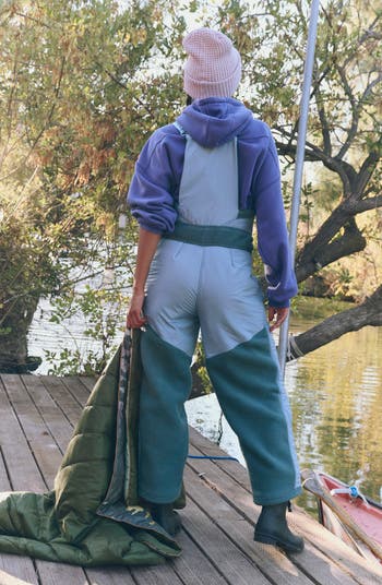 Hit the Slopes High Pile Fleece Snow Bibs