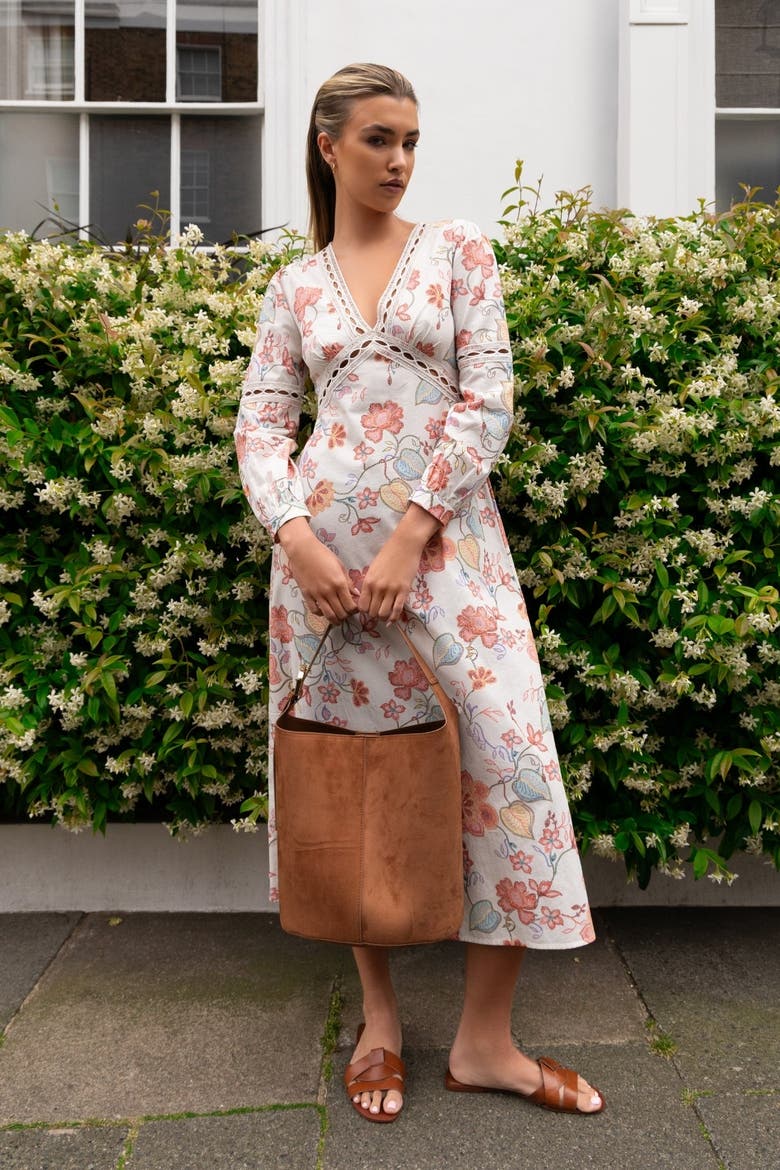 Evelyn Dress, Alternate, color, Blue Floral