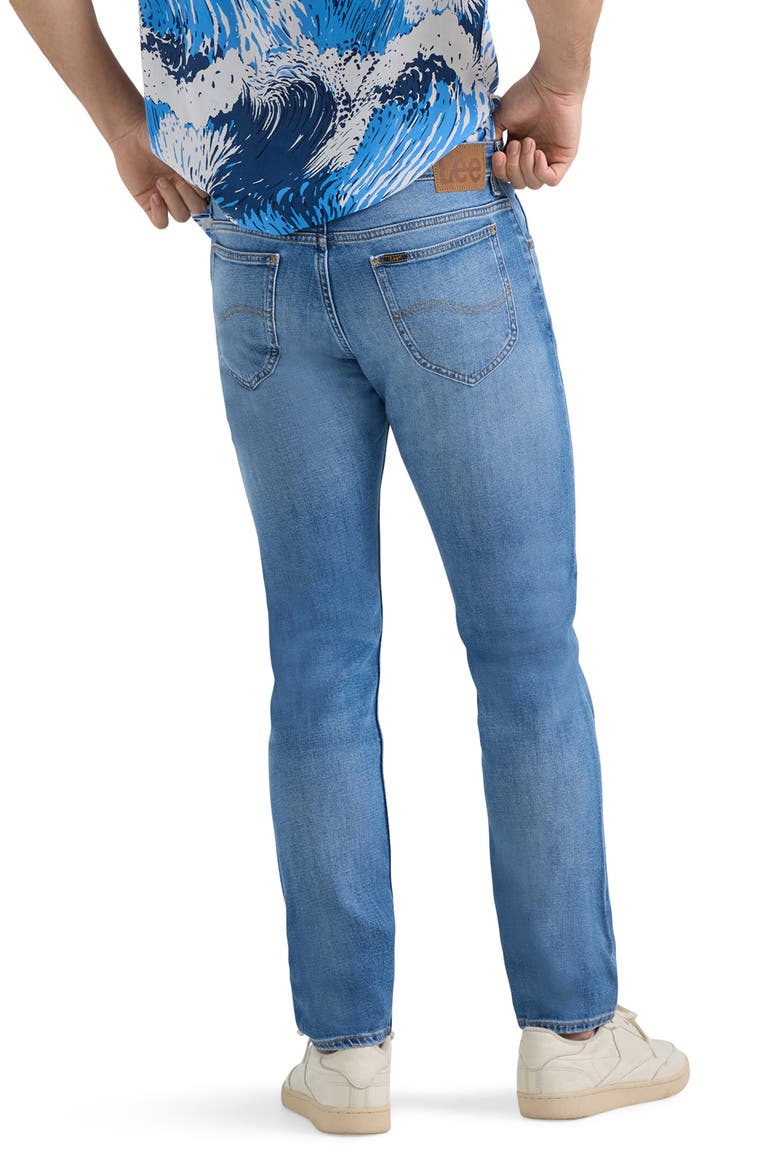 Rider Stretch Slim Straight Leg Jeans, Alternate, color, WORN IN TRAVIS