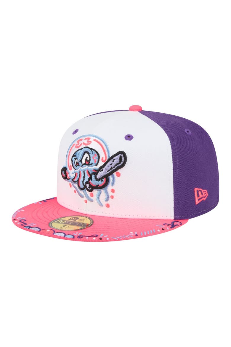 Men's New Era  White/Pink Jersey Shore BlueClaws 2026 Copa De La Diversion 59FIFTY Fitted Hat, Main, color, White