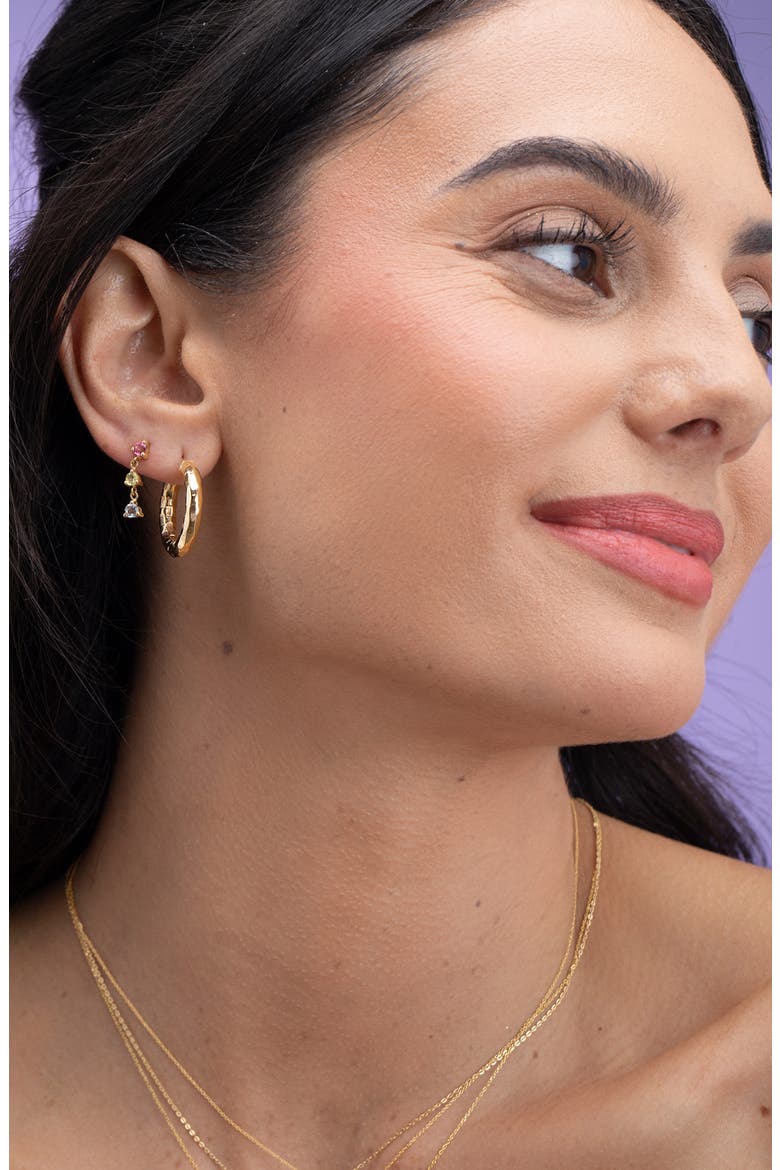 14K Gold Hoop Earrings (Nordstrom Exclusive), Alternate, color, 14K YELLOW GOLD