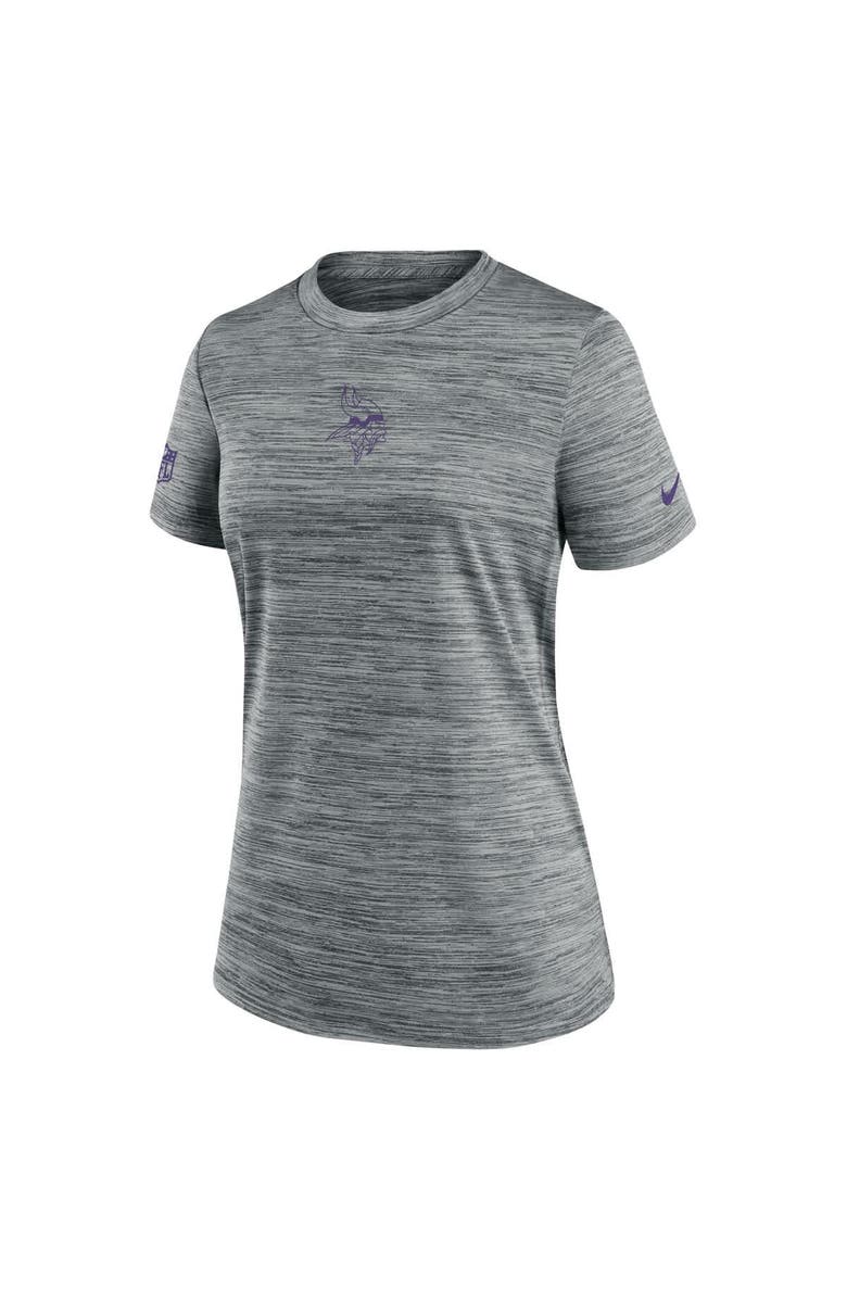 Nike Women's Nike Gray Minnesota Vikings Sideline Velocity Performance T-Shirt, Alternate, color, Gray