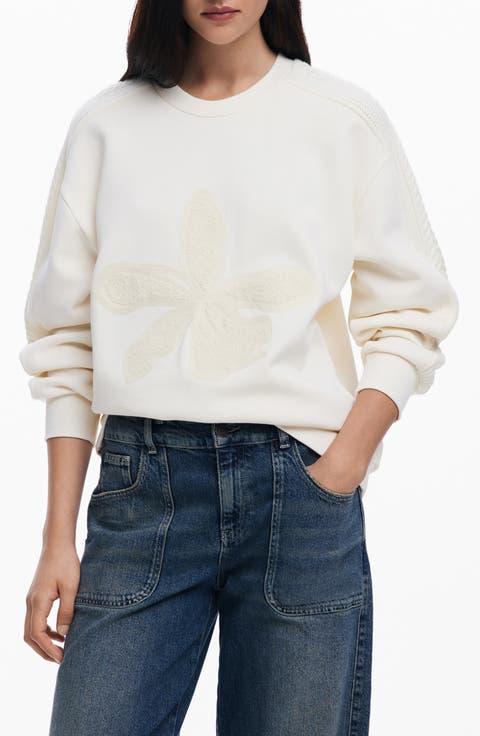 Appliqué Patch Sweatshirt