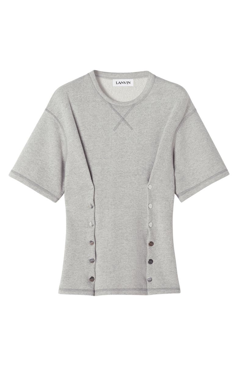 Lanvin Cotton Jersey T-Shirt, Main, color, Heather Grey