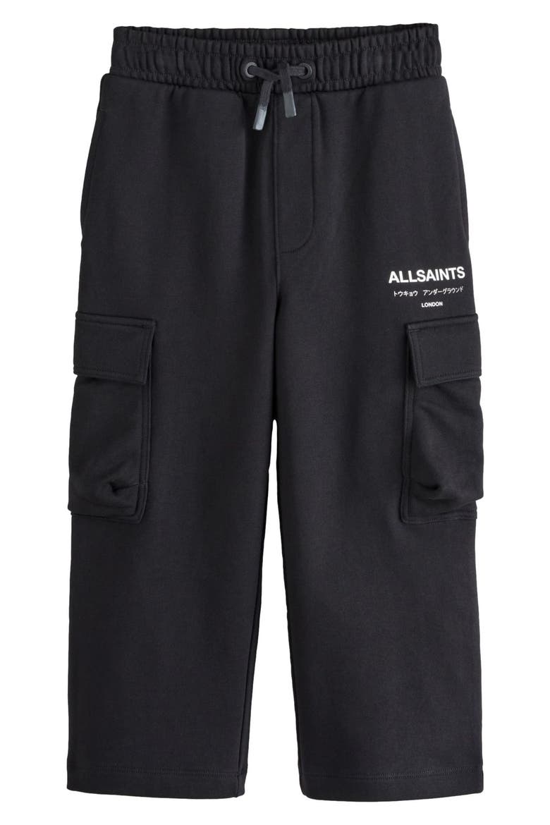 Kids' Logo Cargo Pants, Main, color, BLACK
