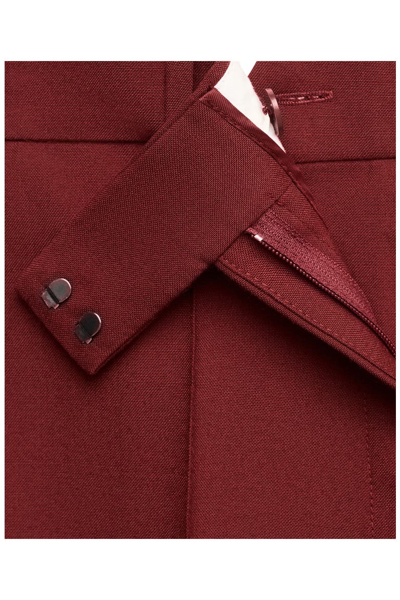 Wool Blend Straight Leg Suit Pants, Alternate, color, WINE