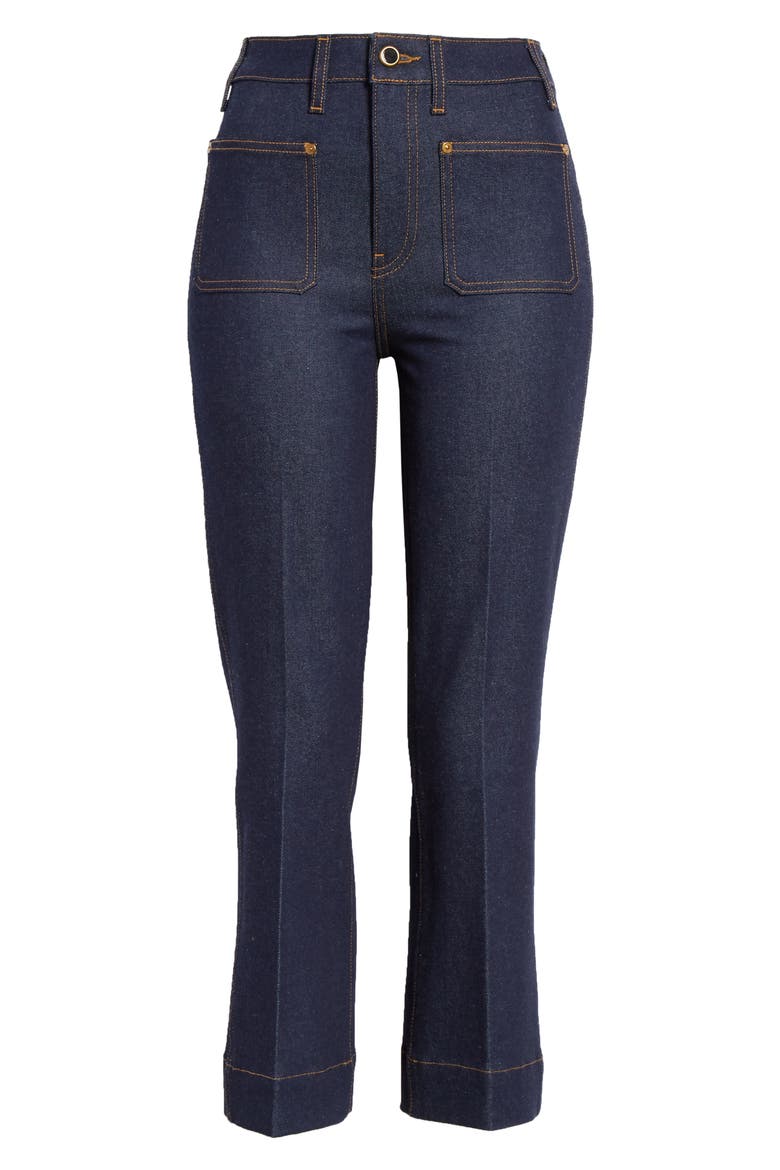 Raquel Crop Flare Jeans, Alternate, color, RAW