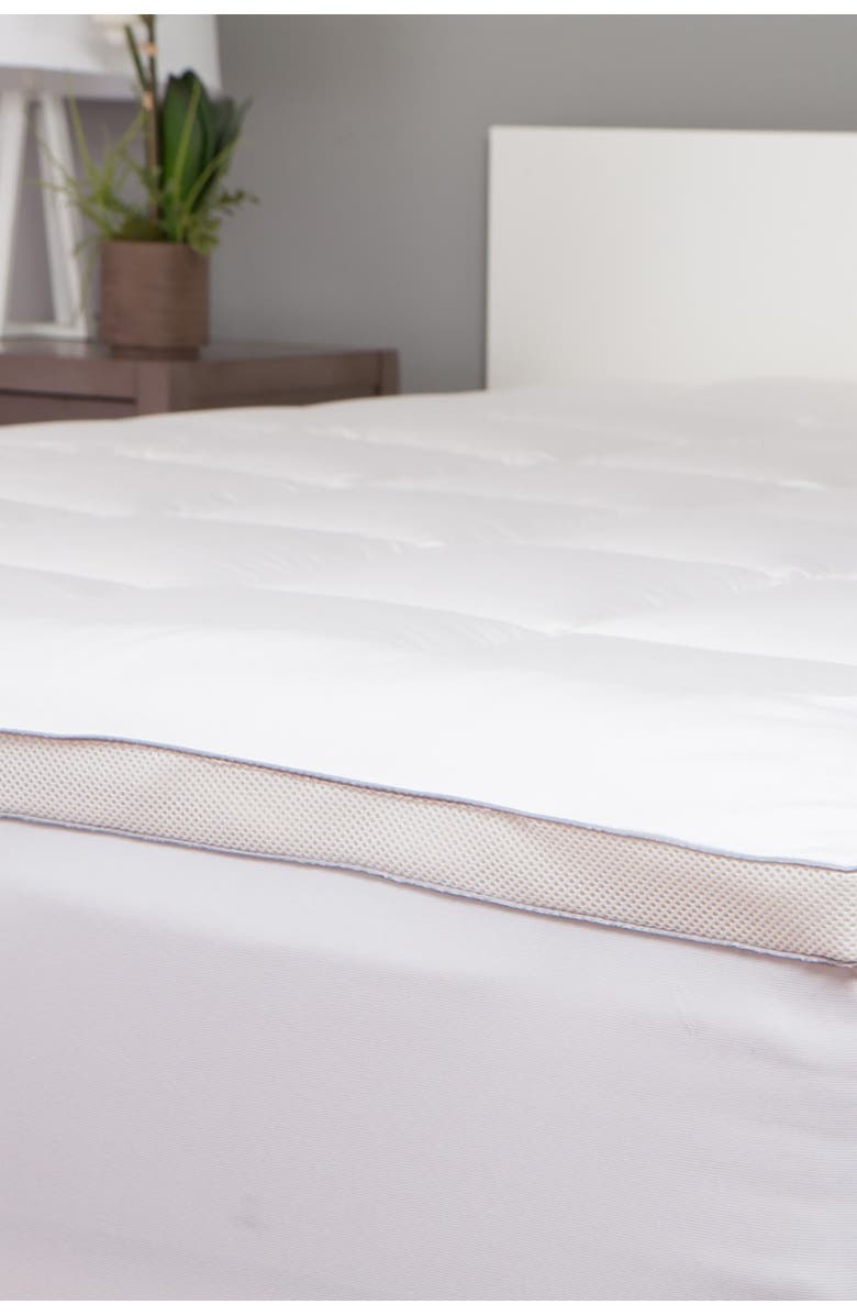 Allied Home Powernap Active Energy Performance Mattress Pad, Alternate, color, White