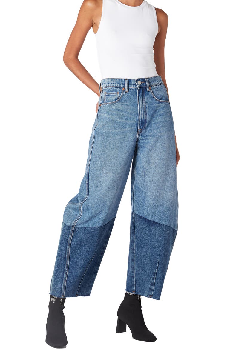 BLANKNYC Barrel Leg Jeans, Alternate, color, 