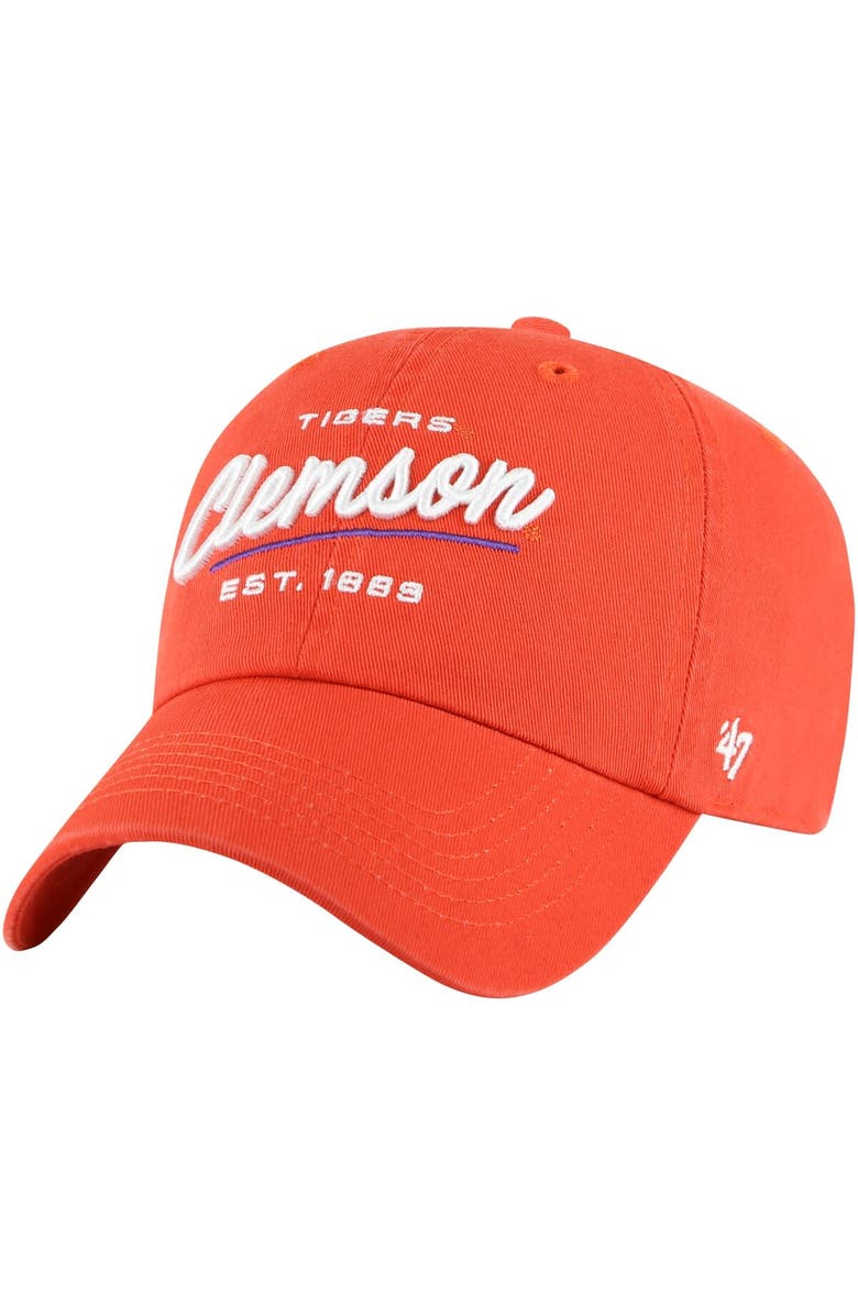 '47 Women's '47 Orange Clemson Tigers Sidney Clean Up Adjustable Hat, Main, color, Orange