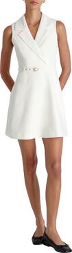 French Connection Azra Belted Sleeveless Twill Minidress