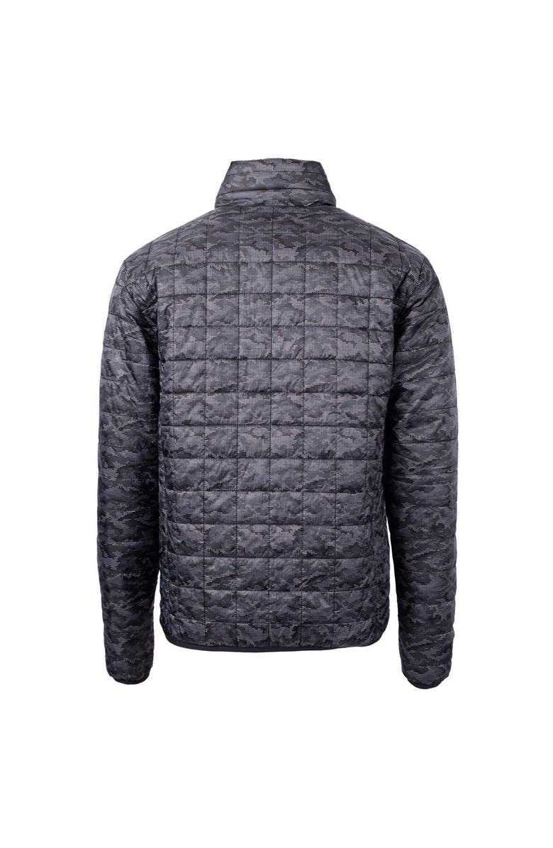 Cutter & Buck Men's Cutter & Buck Black Tampa Bay Buccaneers Throwback Logo Rainier Eco Insulated Full-Zip Printed Puffer Jacket, Alternate, color, 