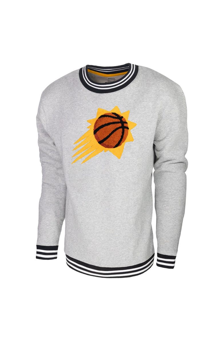 Stadium Essentials Men's Stadium Essentials Heather Gray Phoenix Suns Club Level Pullover Sweatshirt, Alternate, color, Heather Gray