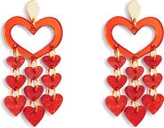 Toolally Heart Chandeliers - Sienna Red