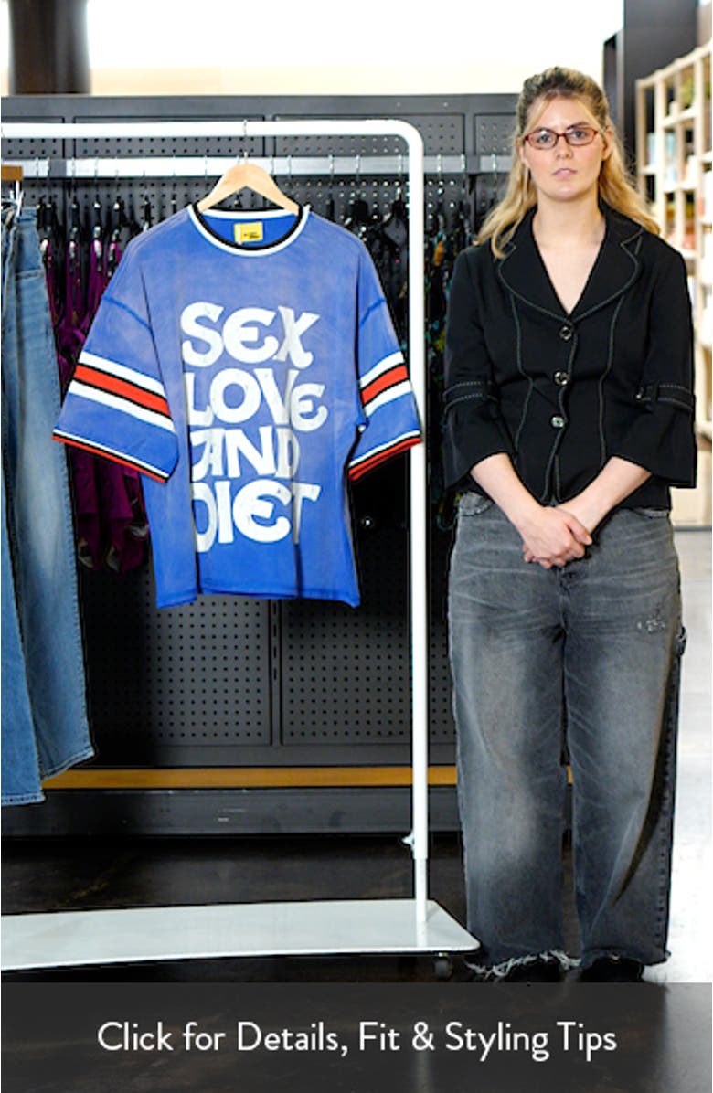 Sex, Love & Diet Athletic Graphic T-Shirt, sales video thumbnail