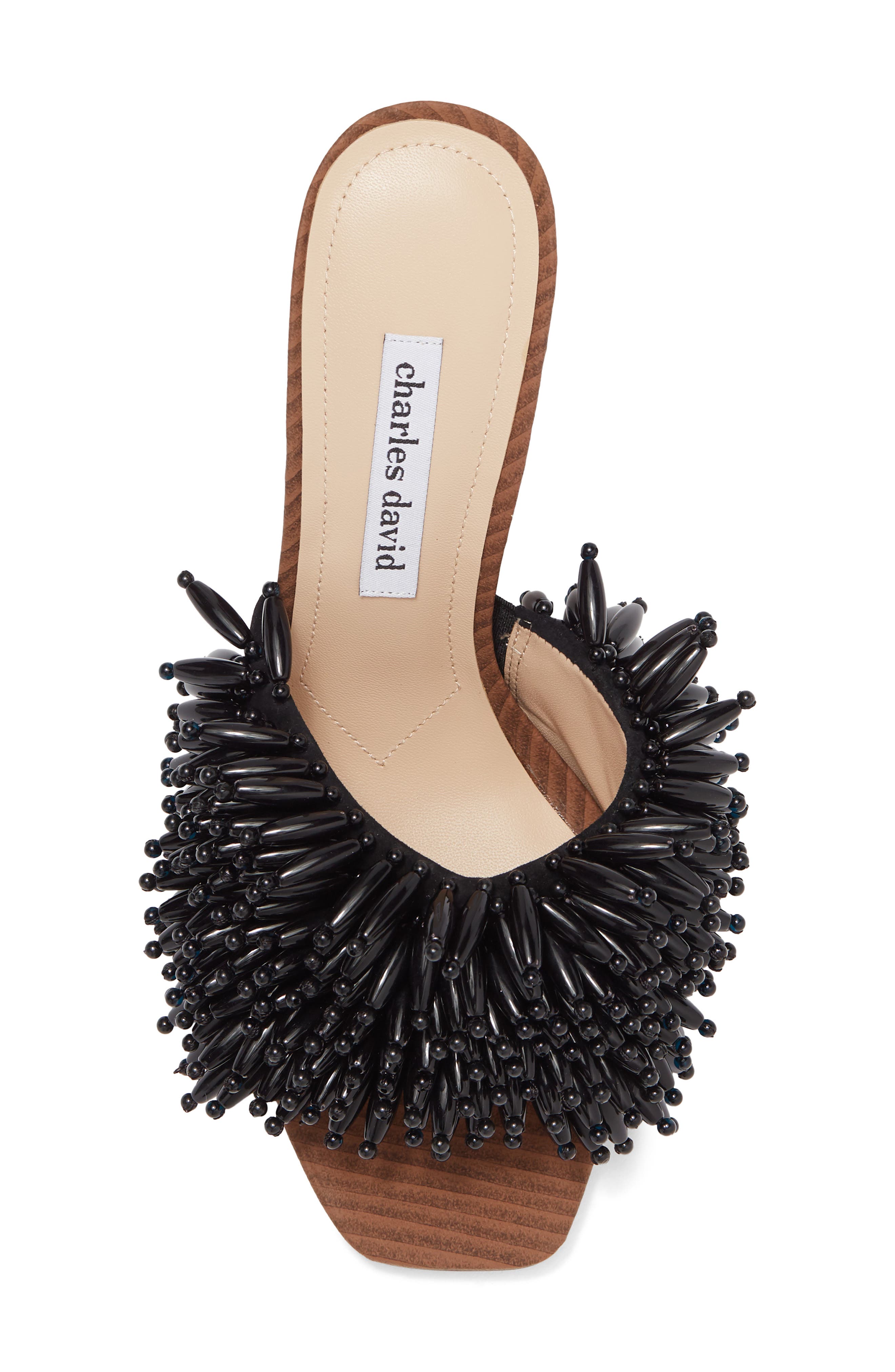 Charles David Hottie Beaded Mule Sandal, Alternate, color, 