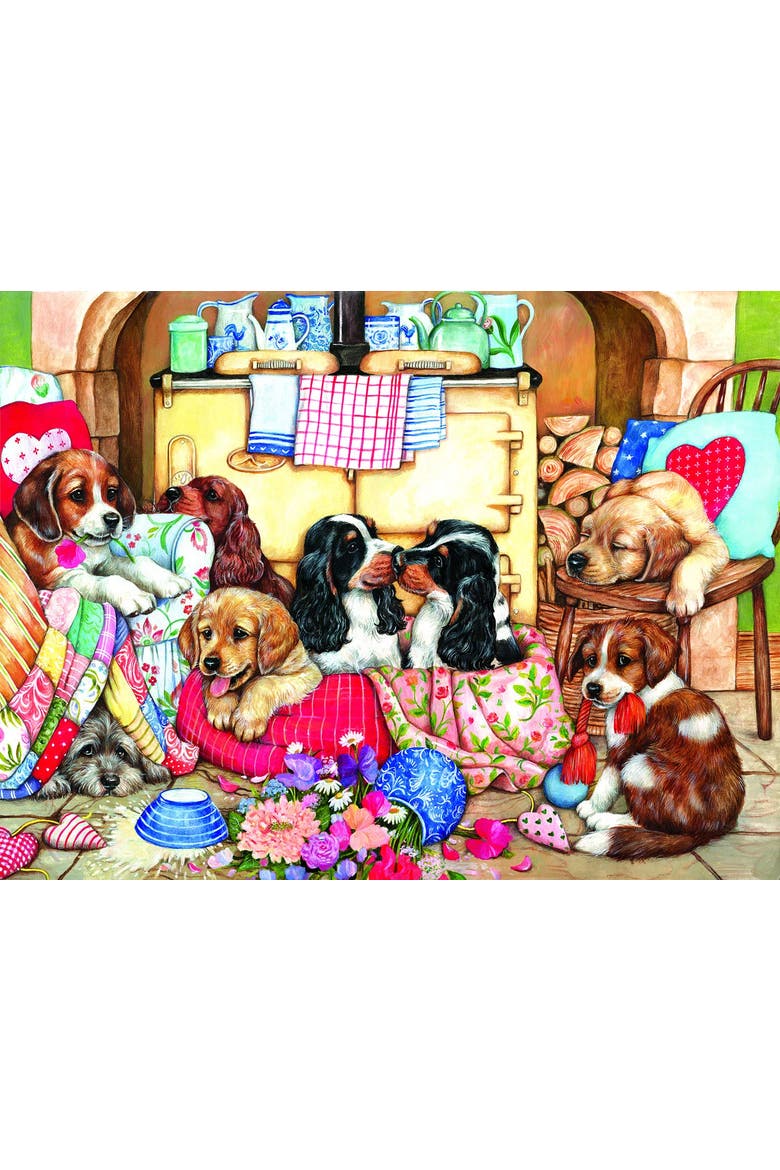 Puppies in the Kitchen 300 piece Jigsaw Puzzle for Adults, Alternate, color, Multicolor