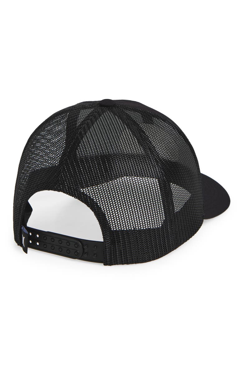 Beach Break Patch Trucker Hat, Alternate, color, BLACK 2