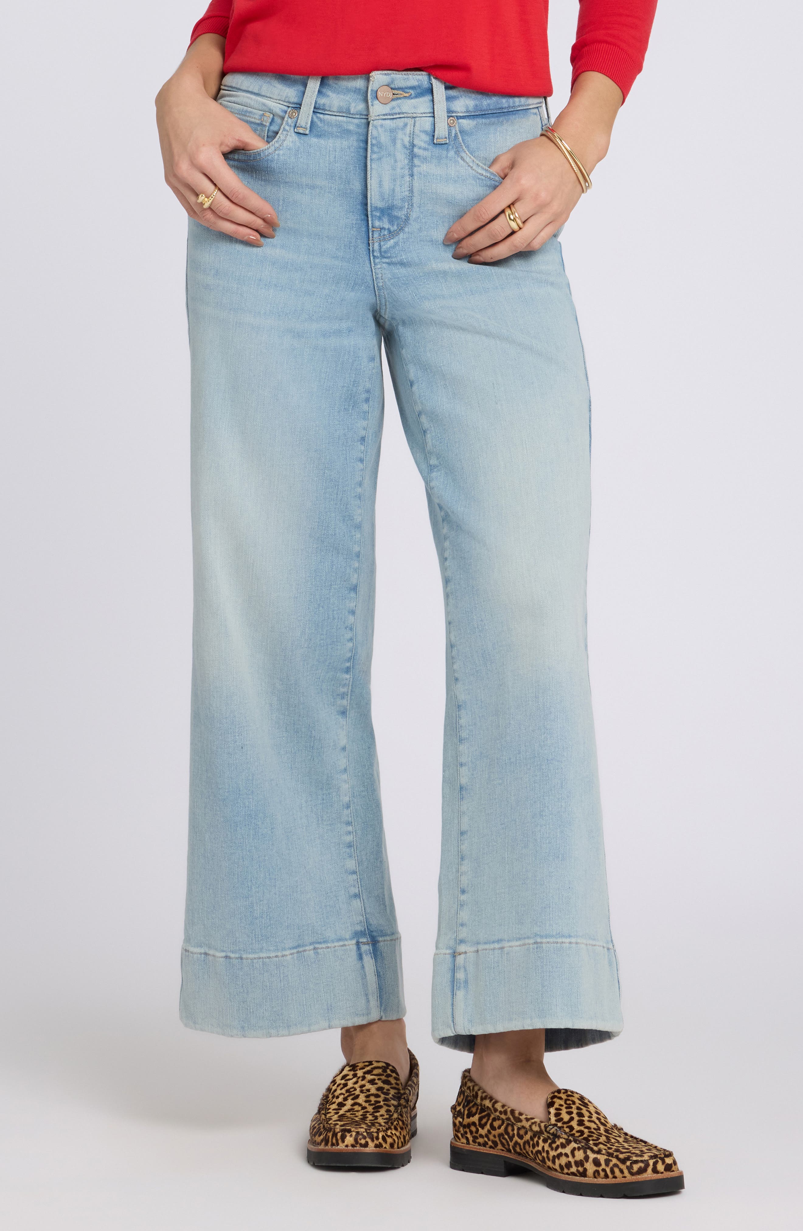 Teresa Ankle Wide Leg Jeans