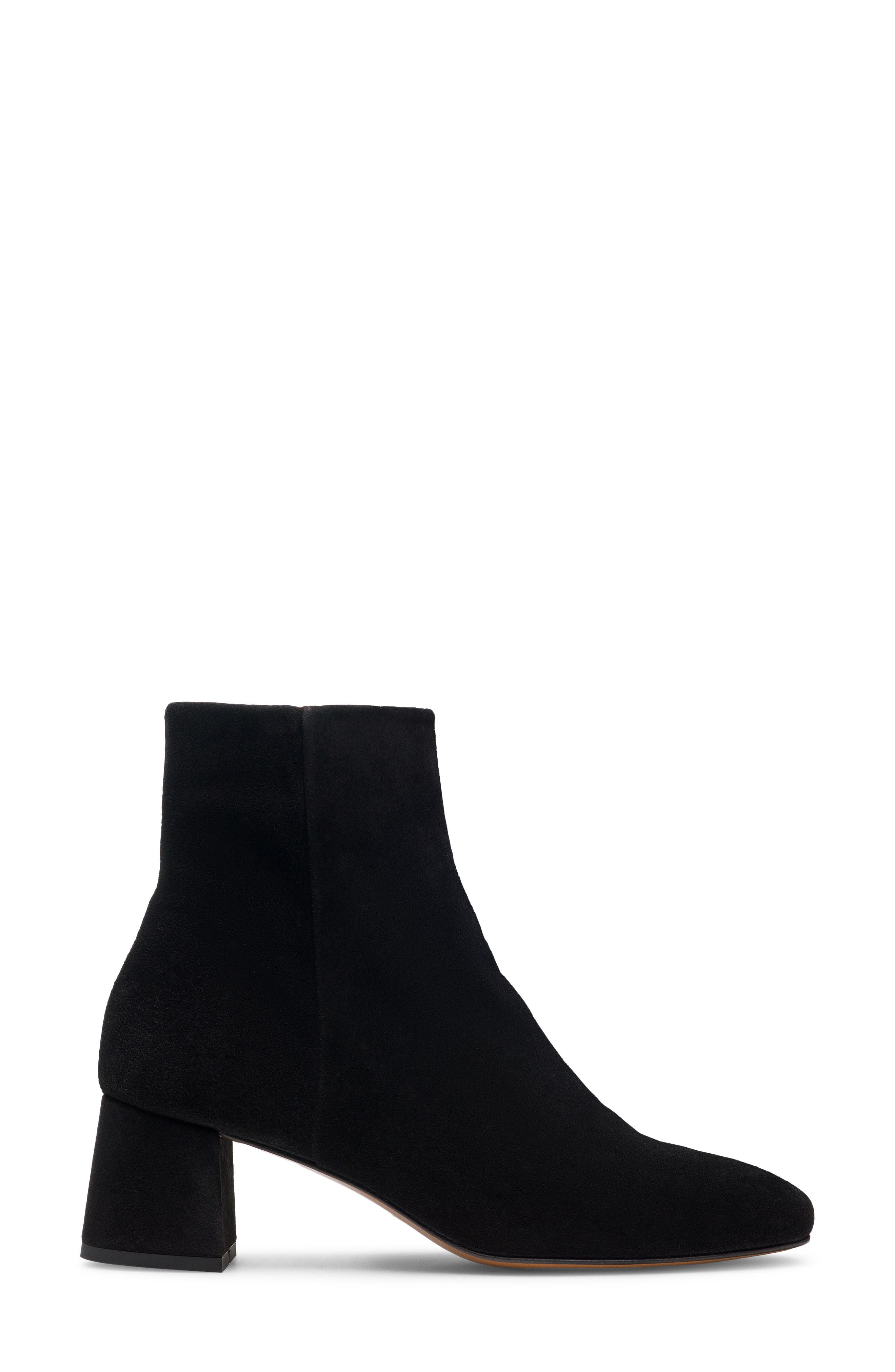Magnanni Arlyne Block Heel Bootie, Alternate, color, Black Suede