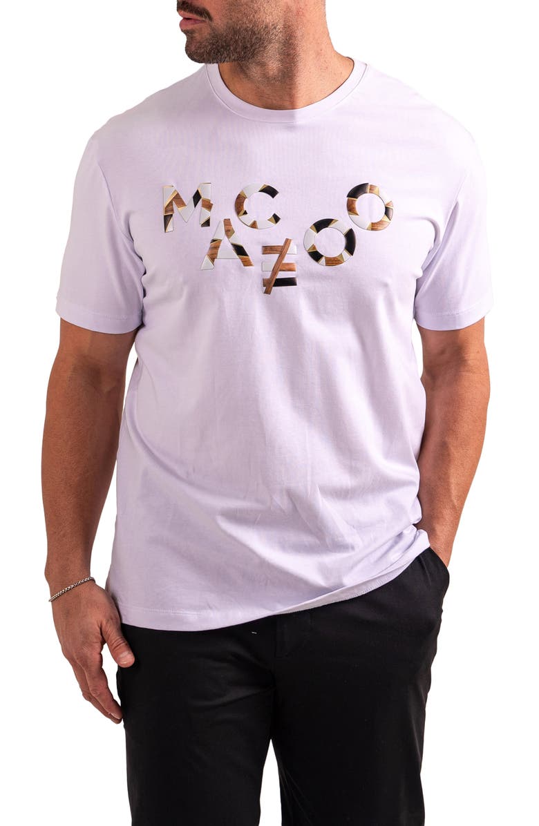 Maceoo Logo Appliqué Graphic T-Shirt, Alternate, color, White
