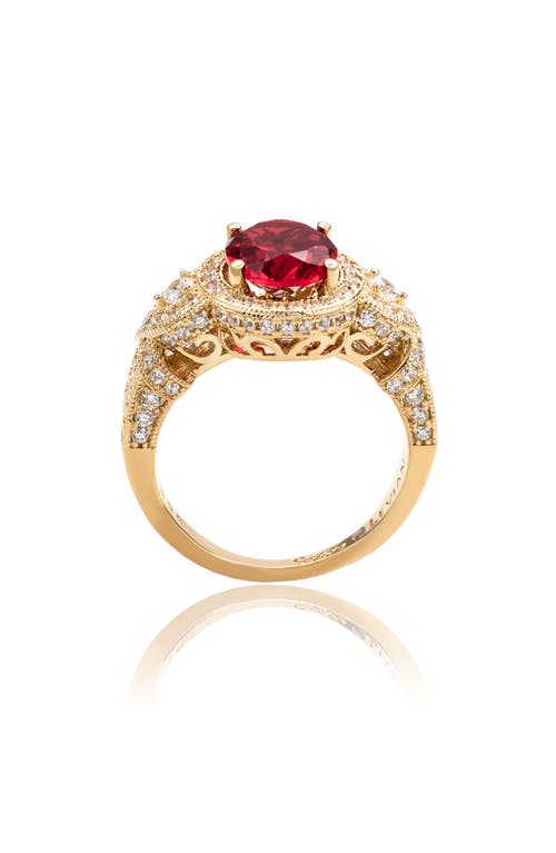 Suzy Levian Pavé Cubic Zirconia Engagement Ring