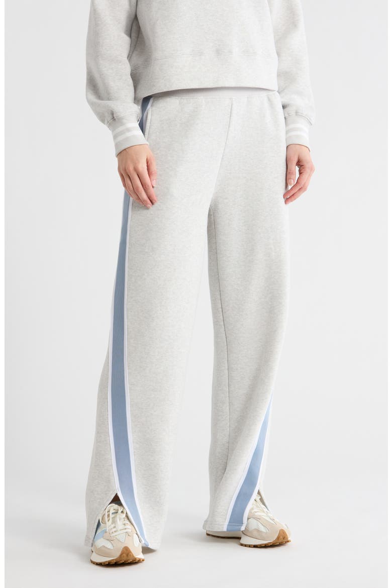 Fleece Mid-Rise After Class Pants, Main, color, HEATHER GREY