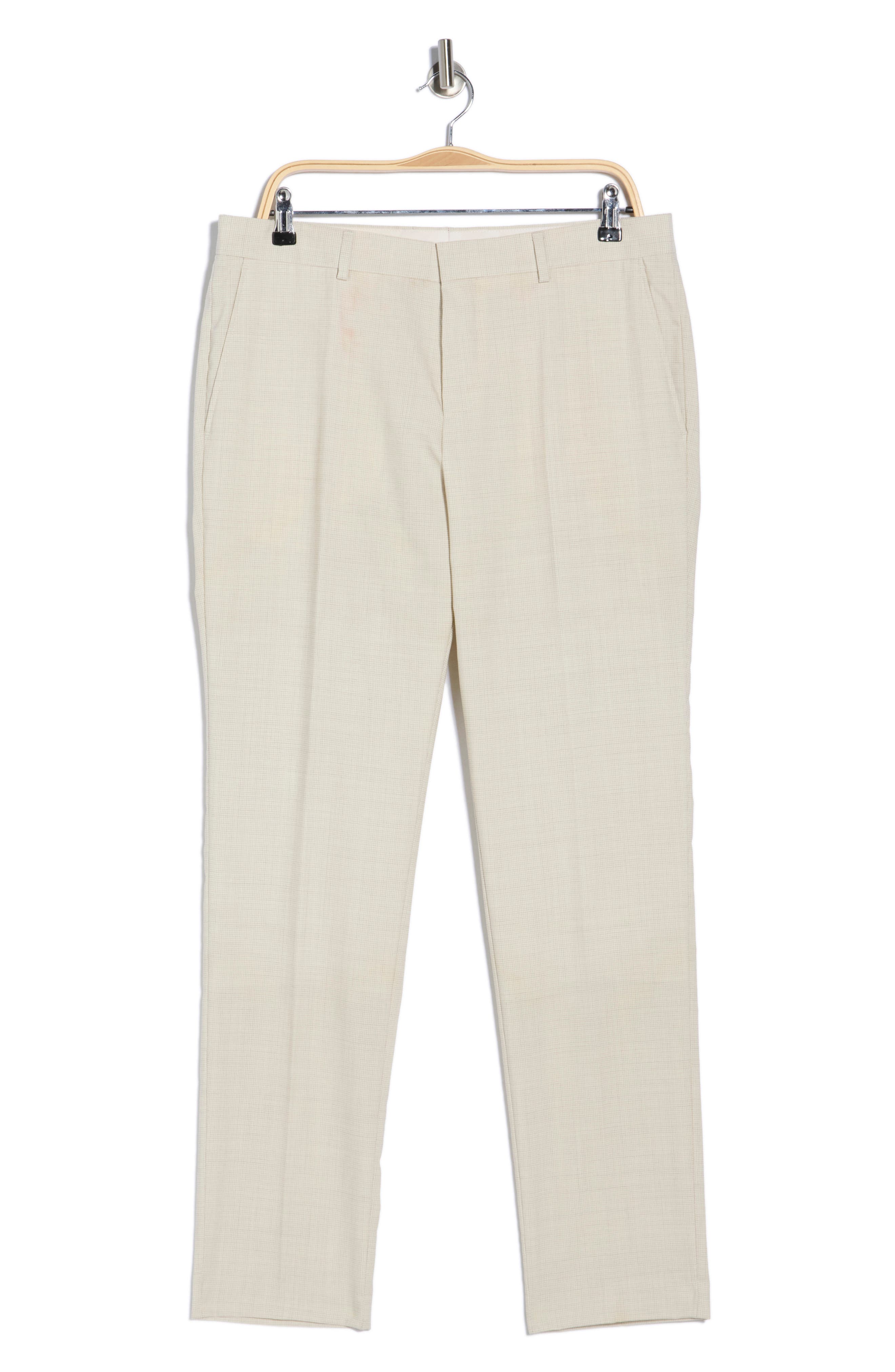 BOSS Genius Slim Fit Flat Front Wool Blend Dress Pants