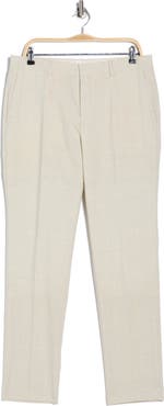 BOSS Genius Slim Fit Flat Front Wool Blend Dress Pants