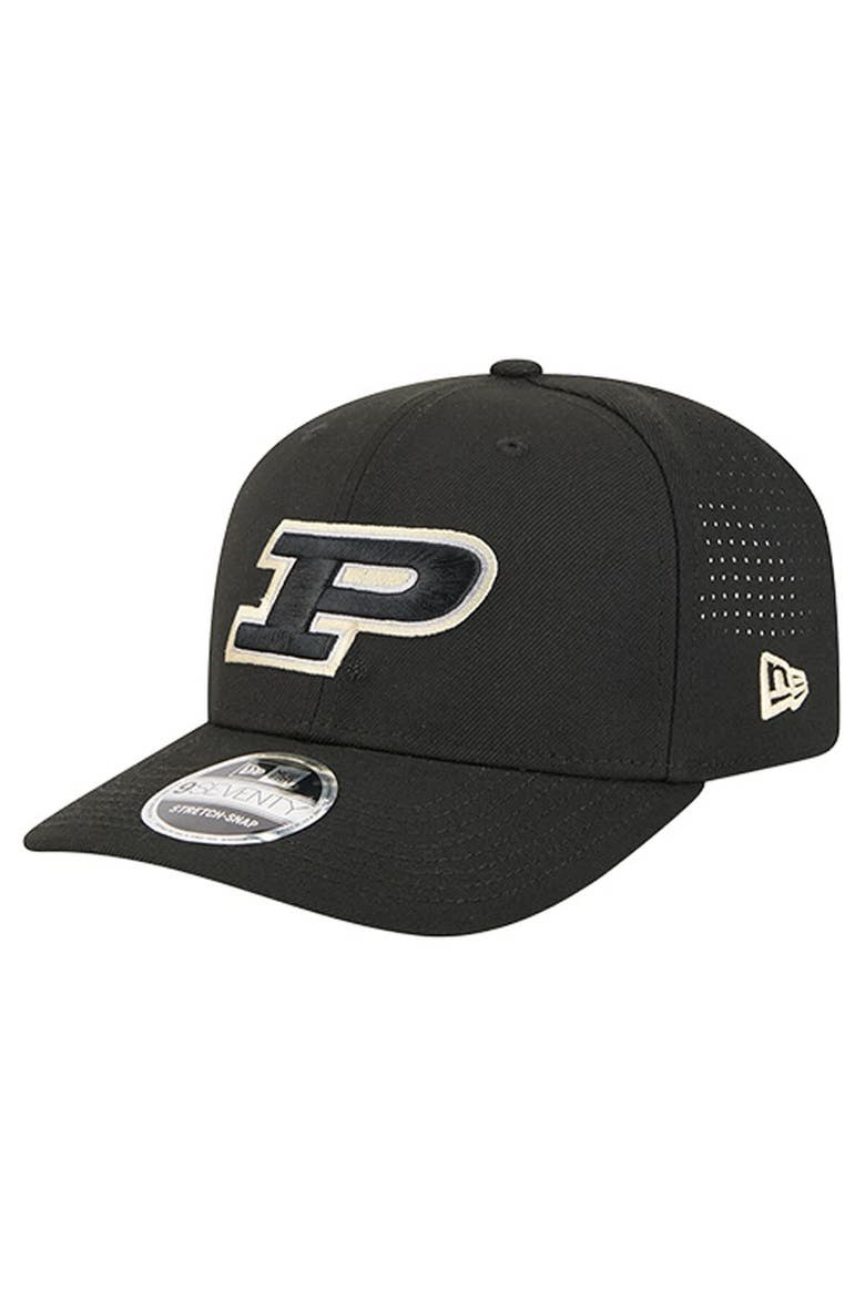 Men's New Era  Black Purdue Boilermakers Team 9SEVENTY Adjustable Hat, Main, color, Black