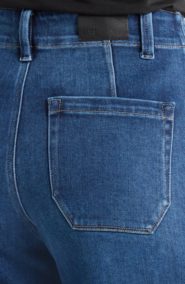 PAIGE Anessa High Waist Wide Leg Utility Jeans, Alternate, color, Live Forever