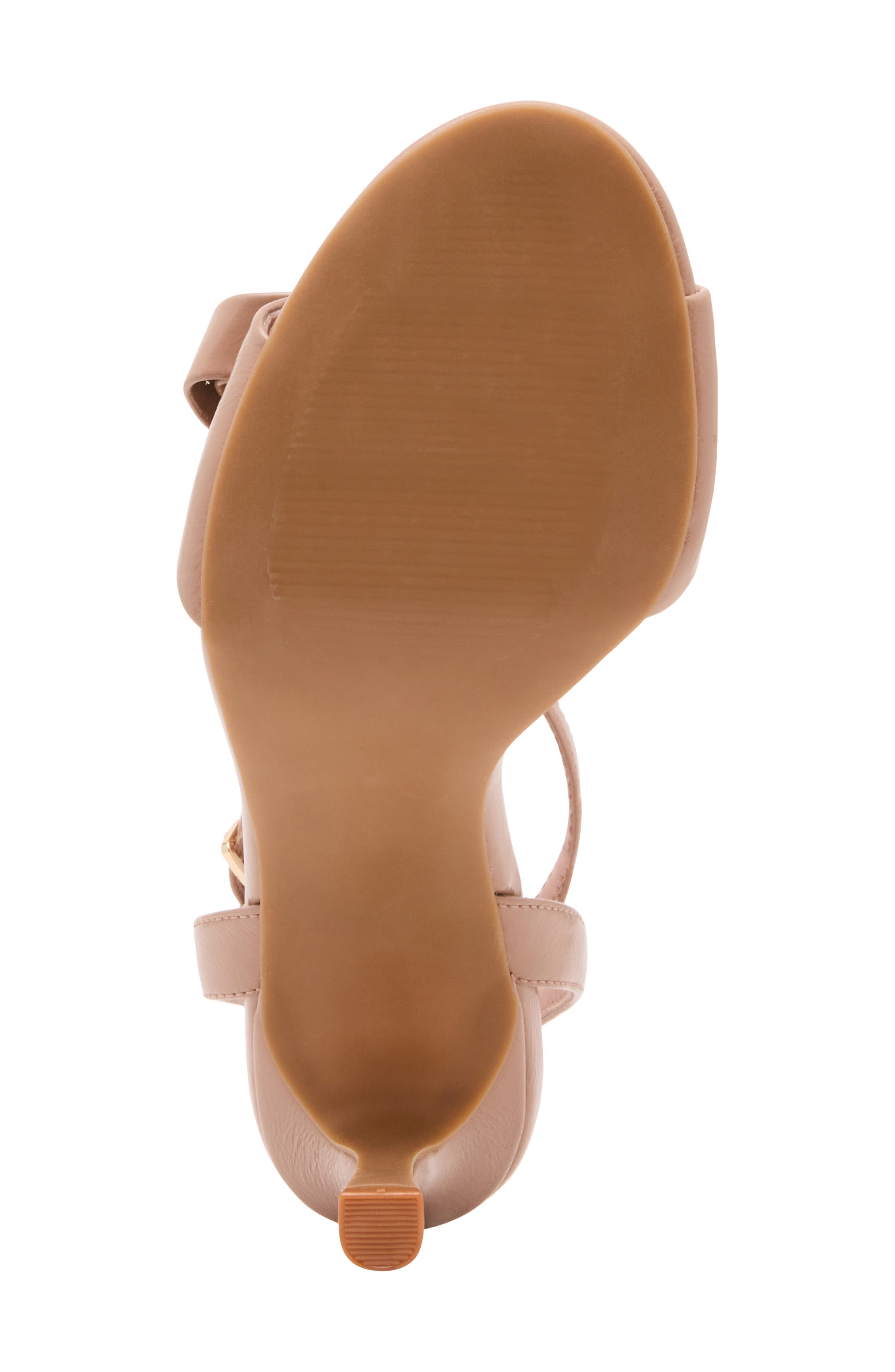 Jeanne Ankle Strap Sandal, Alternate, color, NUDE CRINKLE PA