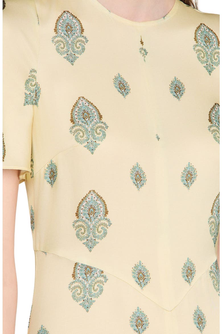Paisley print maxi dress, Alternate, color, Light yellow
