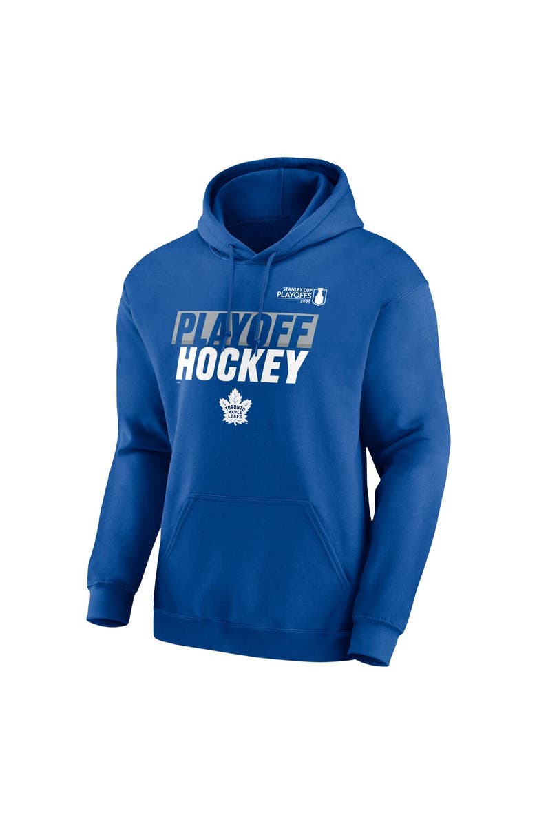 FANATICS Men's Fanatics Blue Toronto Maple Leafs 2025 Stanley Cup Playoffs Breakout Fleece Pullover Hoodie, Alternate, color,