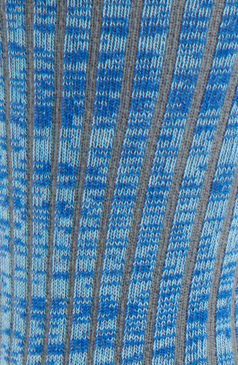 Waste Yarn Project Space Dye Rib Socks, Alternate, color, Black Assorted