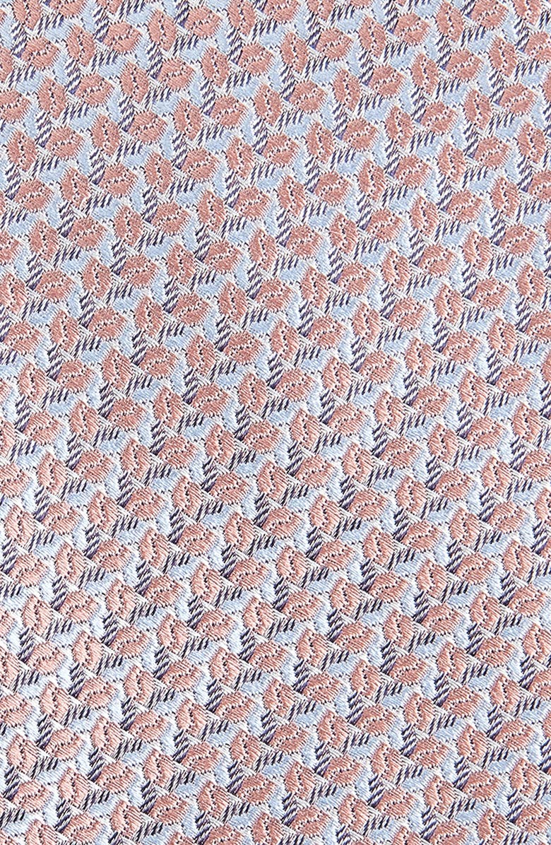 Brioni Geometric Jacquard Silk Tie, Alternate, color, Old Rose/ Lead