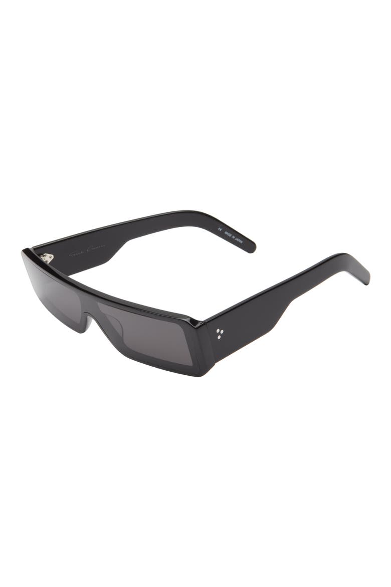 Gethshades Rectangular Shield Sunglasses, Alternate, color, BLK TEMPLE/BLK LENS