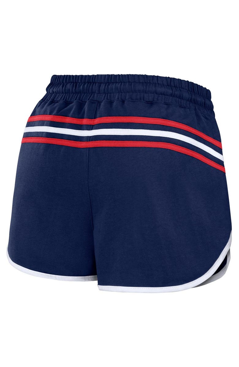 WEAR by Erin Andrews Women's WEAR by Erin Andrews Navy New England Patriots Hem Shorts, Alternate, color, 