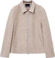 AllSaints Celeste Crop Boiled Wool Jacket