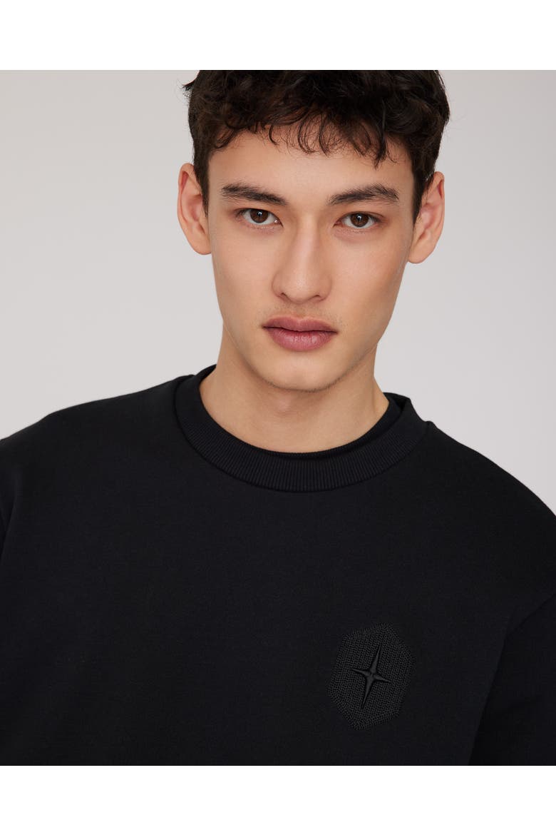 JOSH | Crewneck Sweatshirt, Alternate, color, Black
