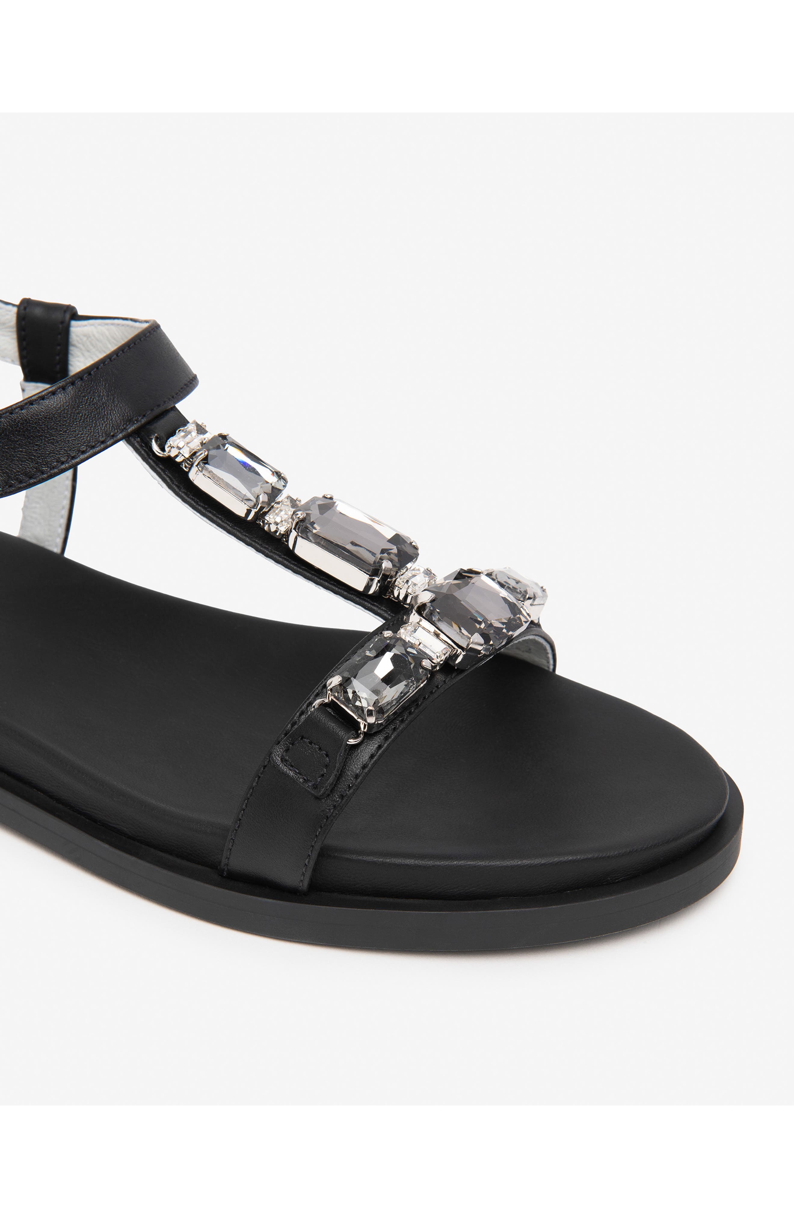 NeroGiardini Jeweled T-Strap Sandal, Alternate, color, 