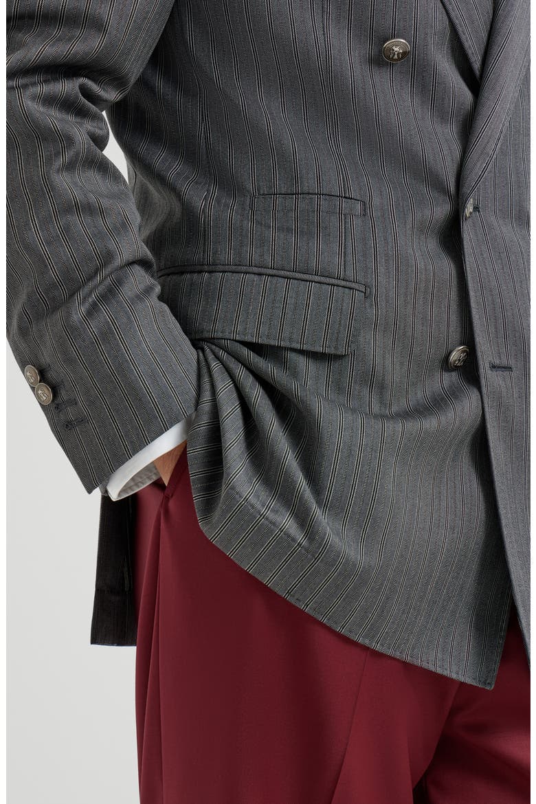 Virgin wool blazer, Alternate, color, Dark Grey