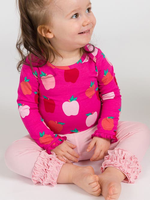 Rufflebutts Baby Girls Ruffle Leggings With Signature Rear Ruffles In Pink