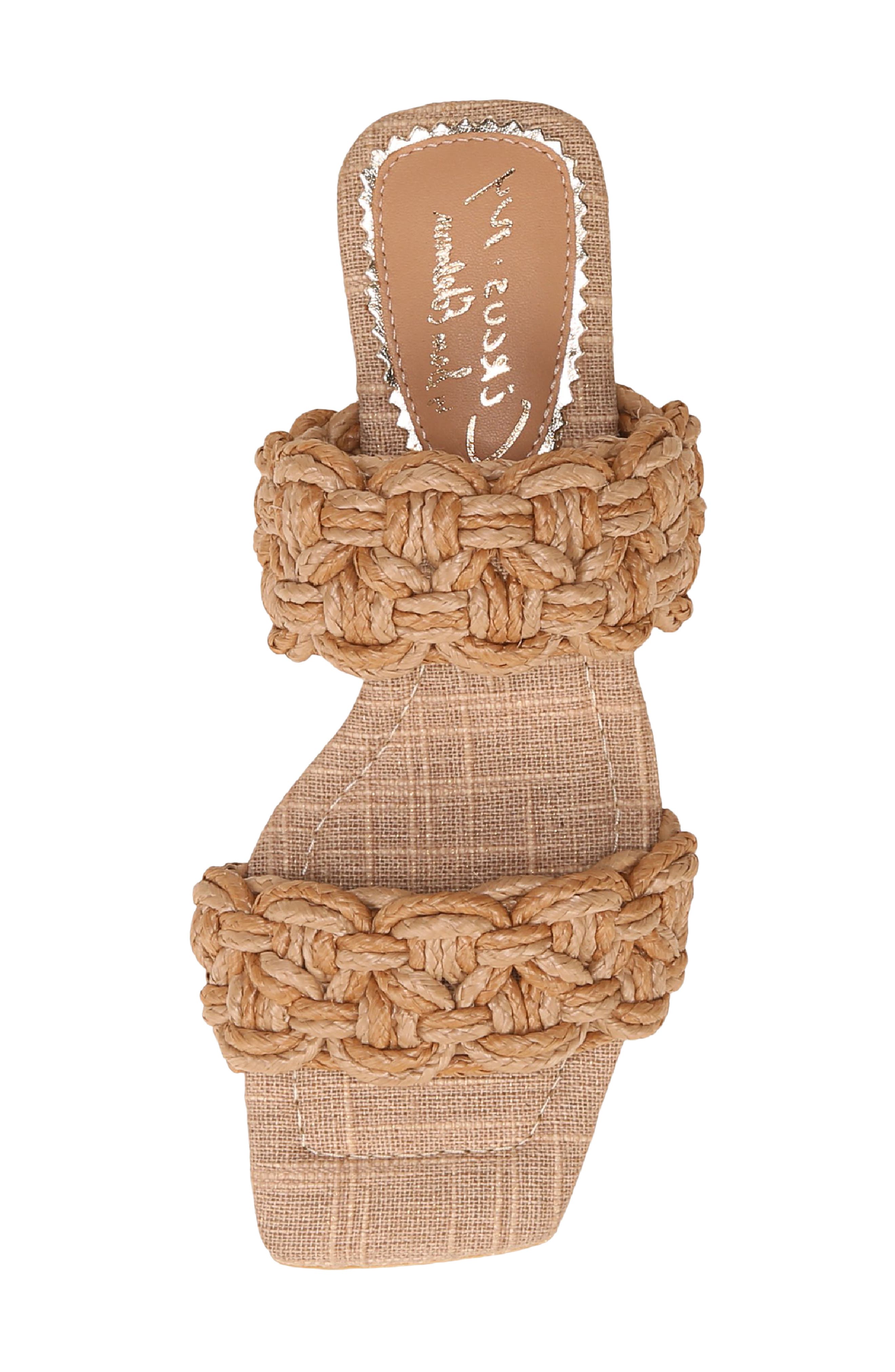 Circus NY by Sam Edelman Clover Woven Strap Sandal, Alternate, color, Light Golden Caramel/ Honey