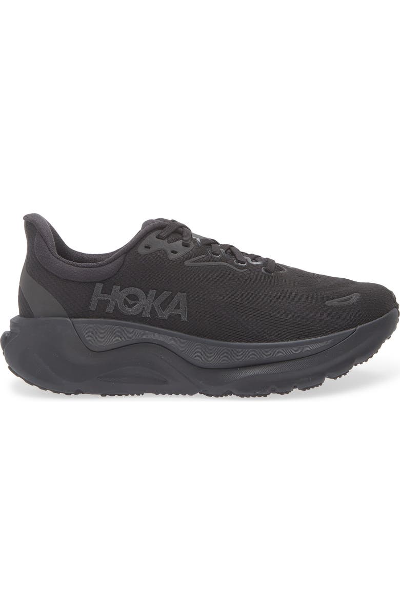HOKA Arahi 8 Running Shoe, Alternate, color, Black / Black