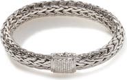 John Hardy Icon Bracelet, Sterling Silver, Diamonds, 10.5mm