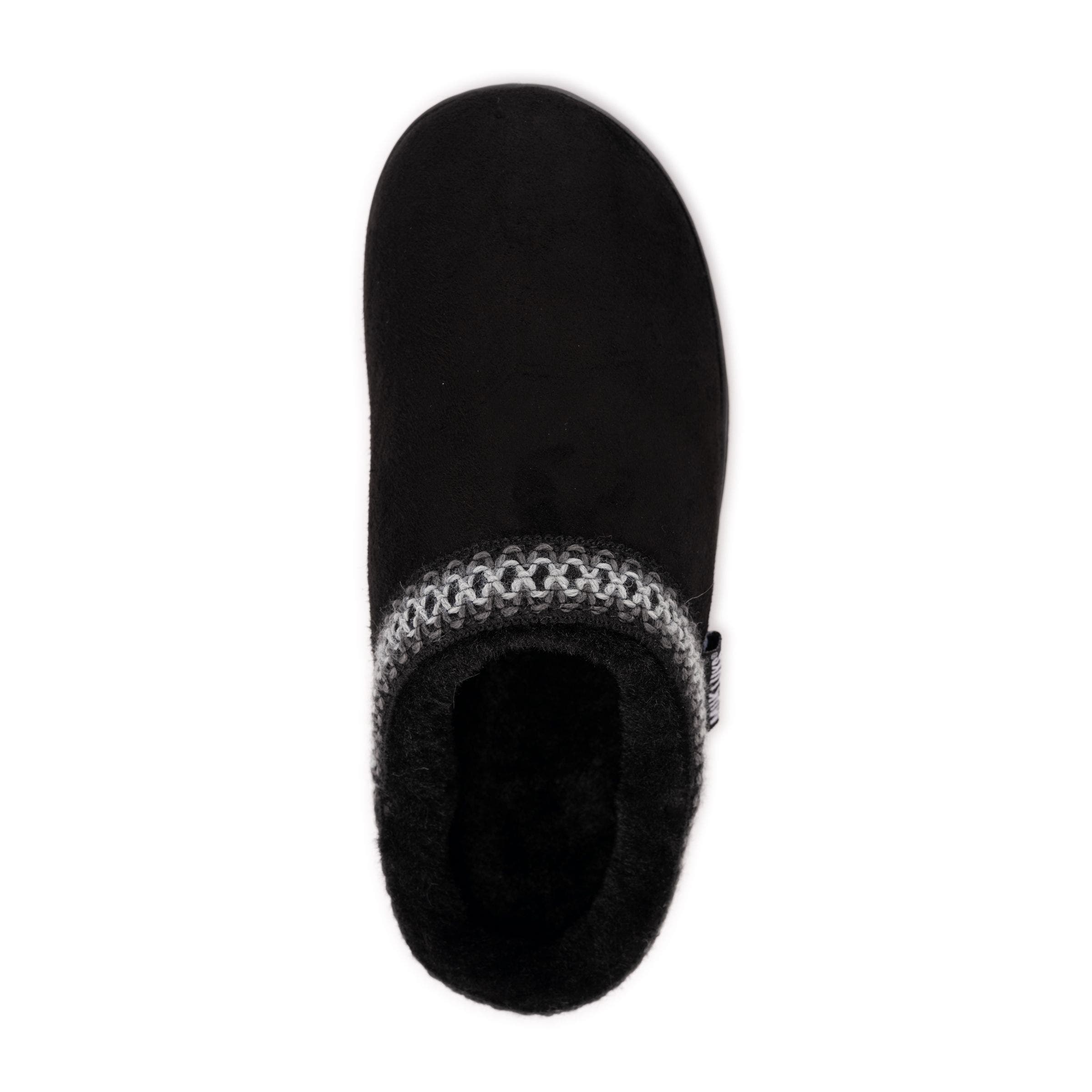 MUK LUKS Jordi Genuine Suede Clog Slipper, Alternate, color, Black